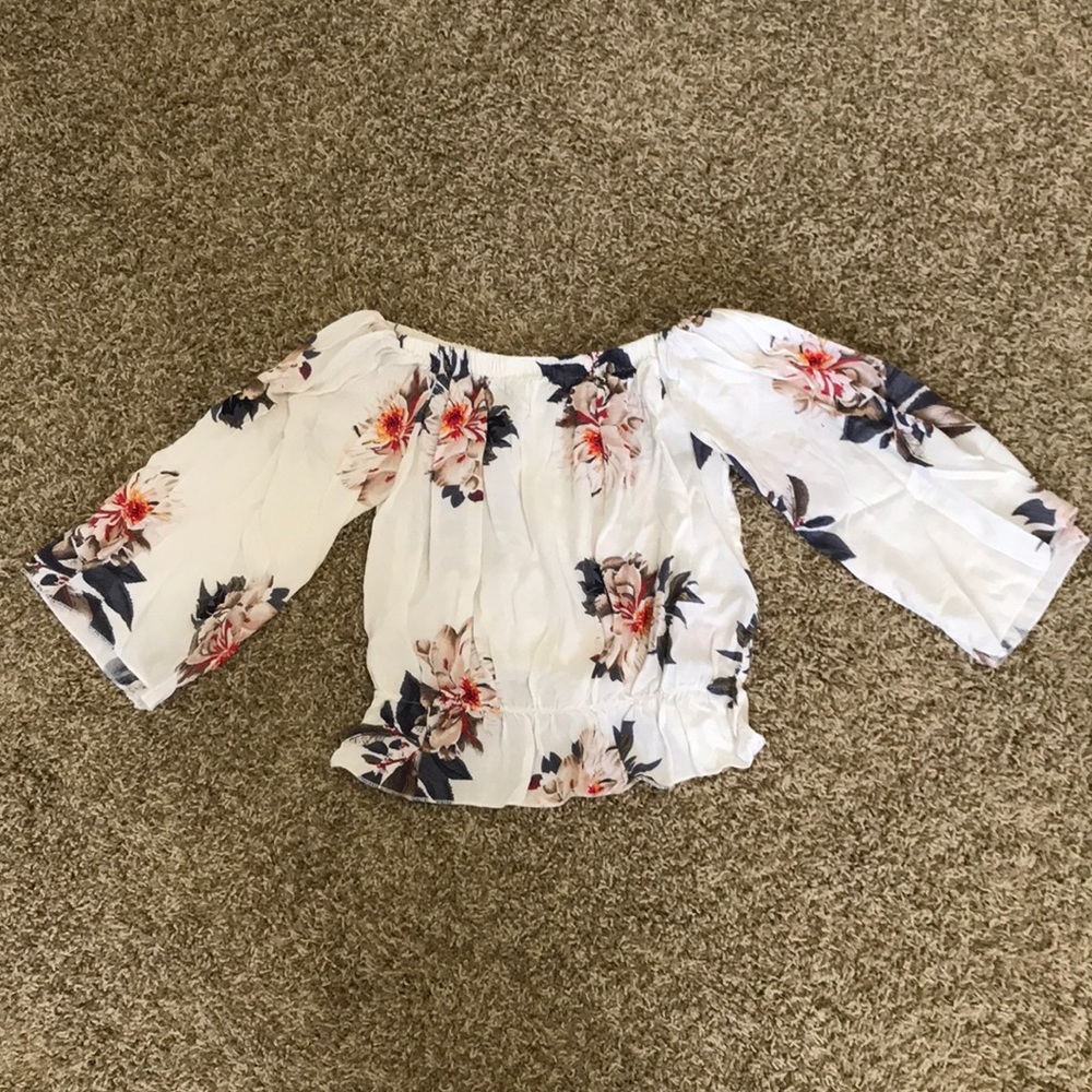Hawaiian Floral Crop Top